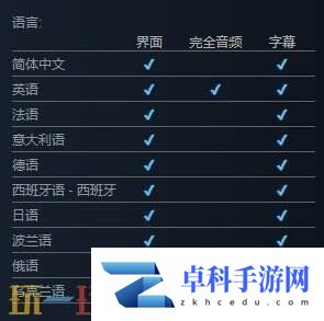 切尔诺贝利人2：禁区有中文吗 游戏支持语言一览