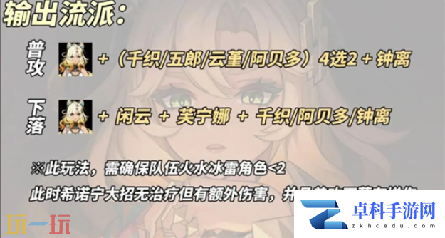 原神希诺宁输出流怎么养 希诺宁输出流养成攻略
