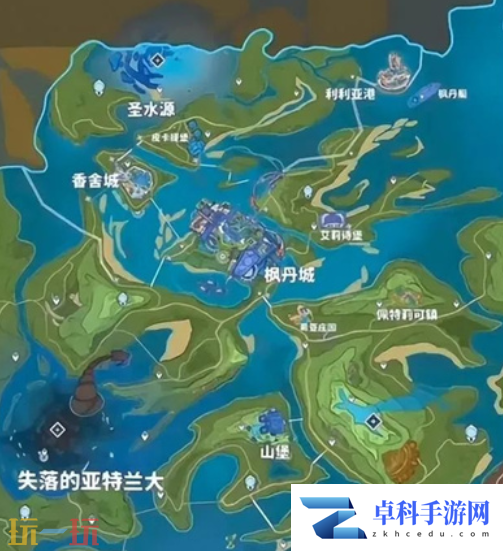 原神七国地图是怎么样的 七国地图全貌介绍