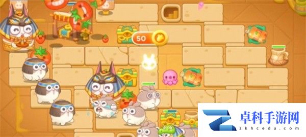 《保卫萝卜4》法老归来第105关通关攻略