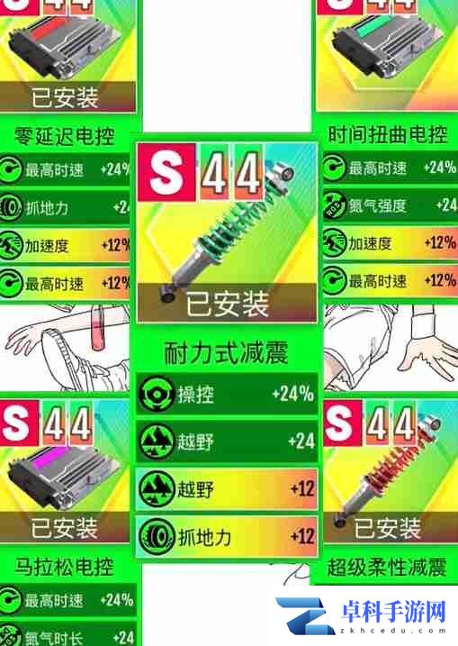 《绝尘漂移》零件词条选择推荐