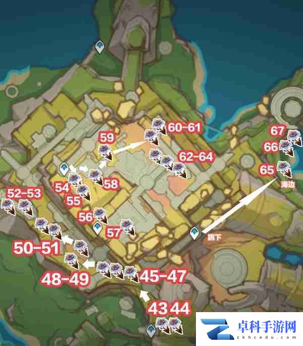 《原神》85个枯叶紫英位置一览